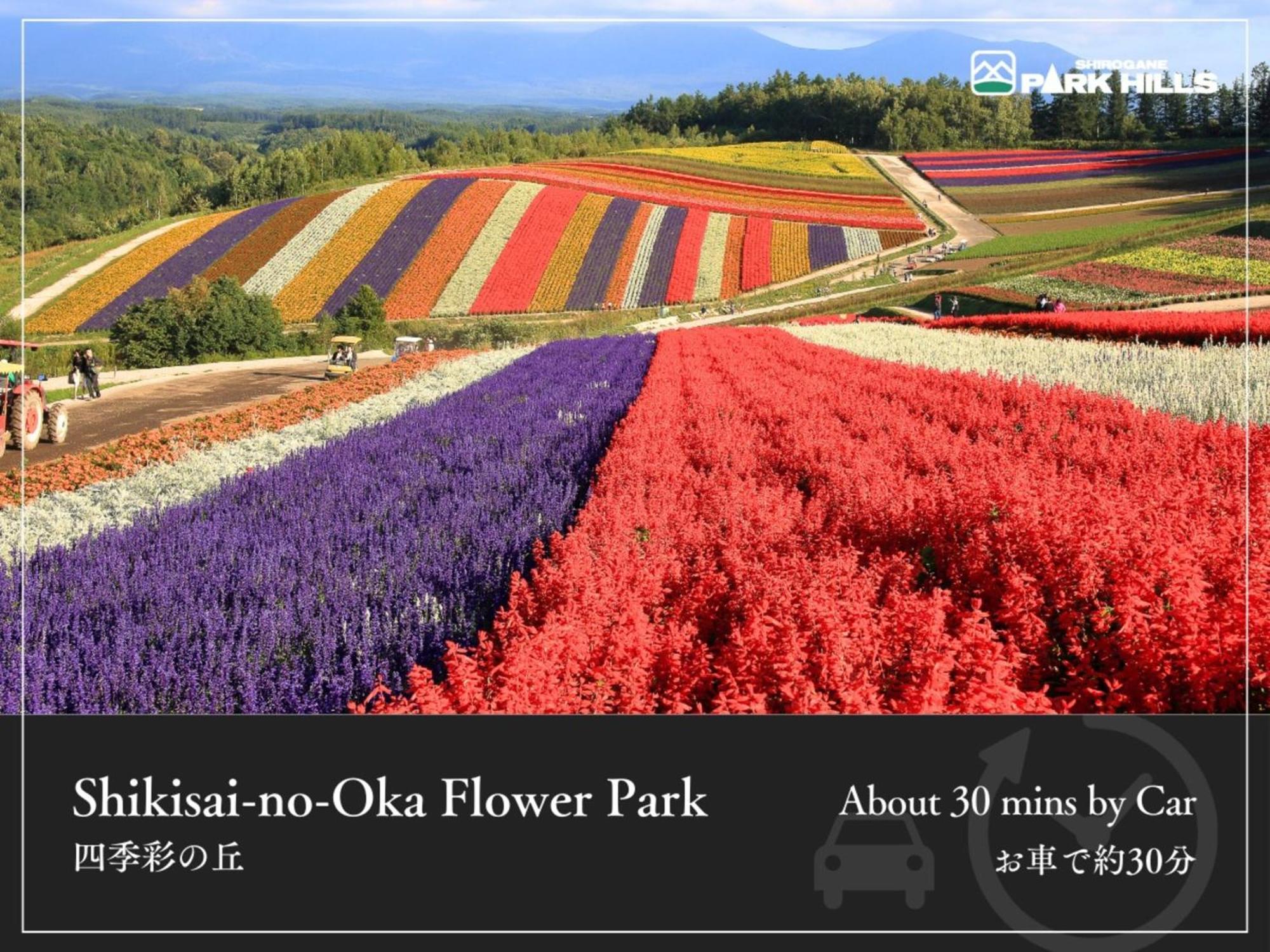 Biei Shirogane Onsen Hotel Park Hills Esterno foto